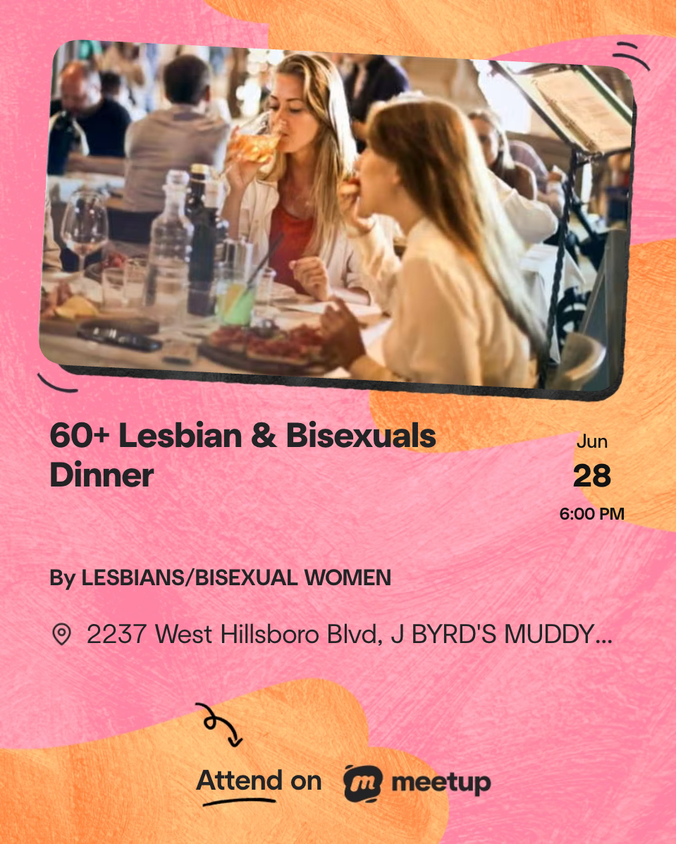 60+ Lesbian & Bisexuals Dinner