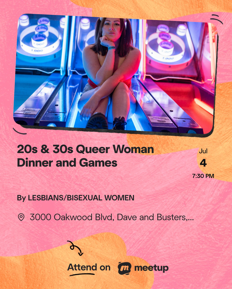 20s & 30s Queer Women Dinner & Games